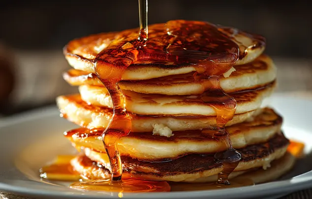 Pancakes moelleux au sirop d’érable